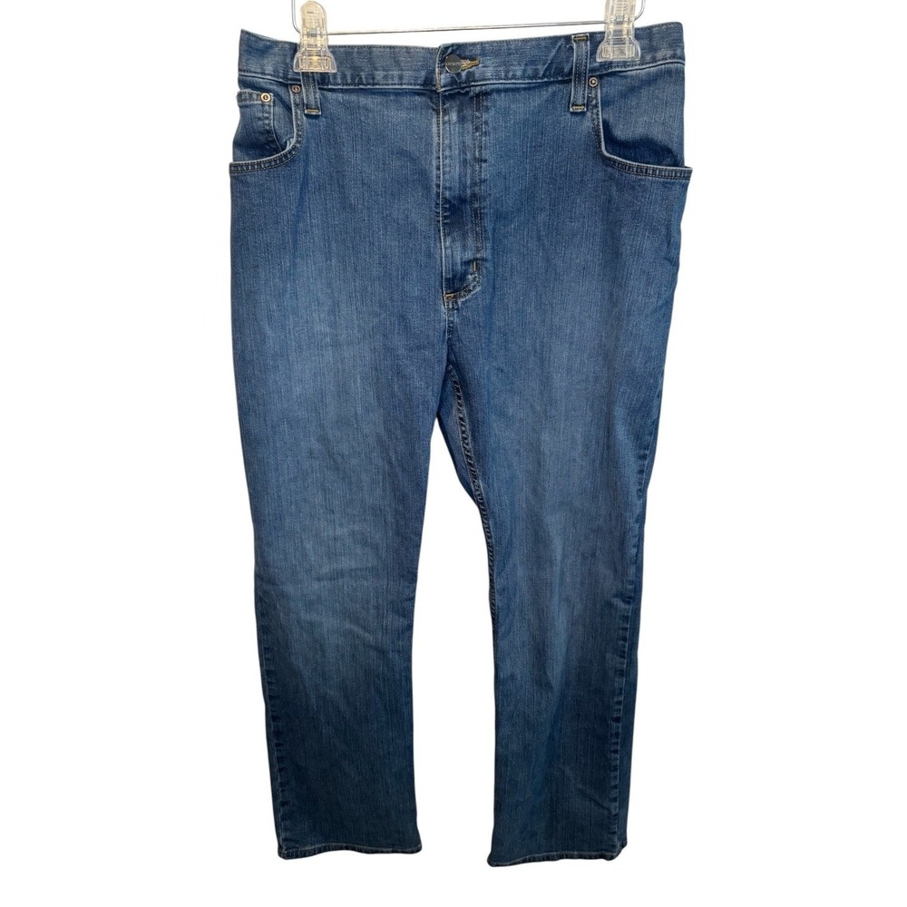 Carhartt Mens Blue Rugged Flex Relaxed Fit Jeans Workwear Casual M 42x32